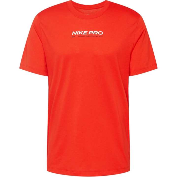 Nike Nike T Shirts Men's Red Crew Neck Moderate Straight Fit