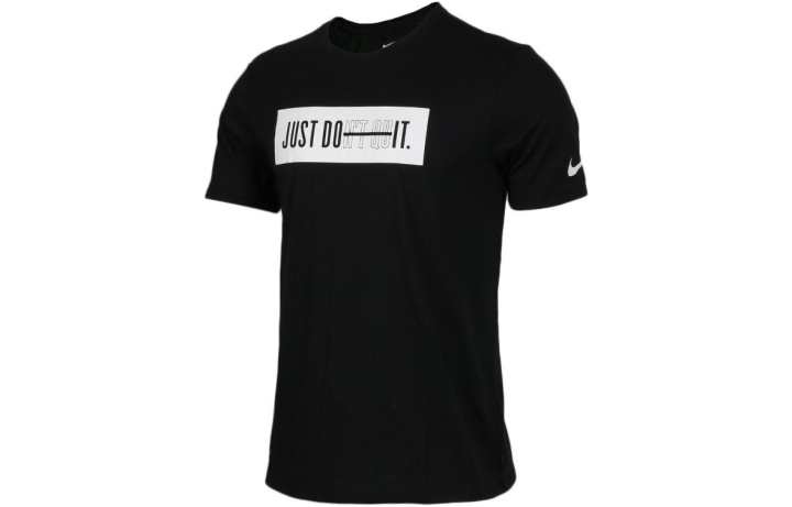 Nike Nike T Shirts Men's Black Crew Neck Moderate