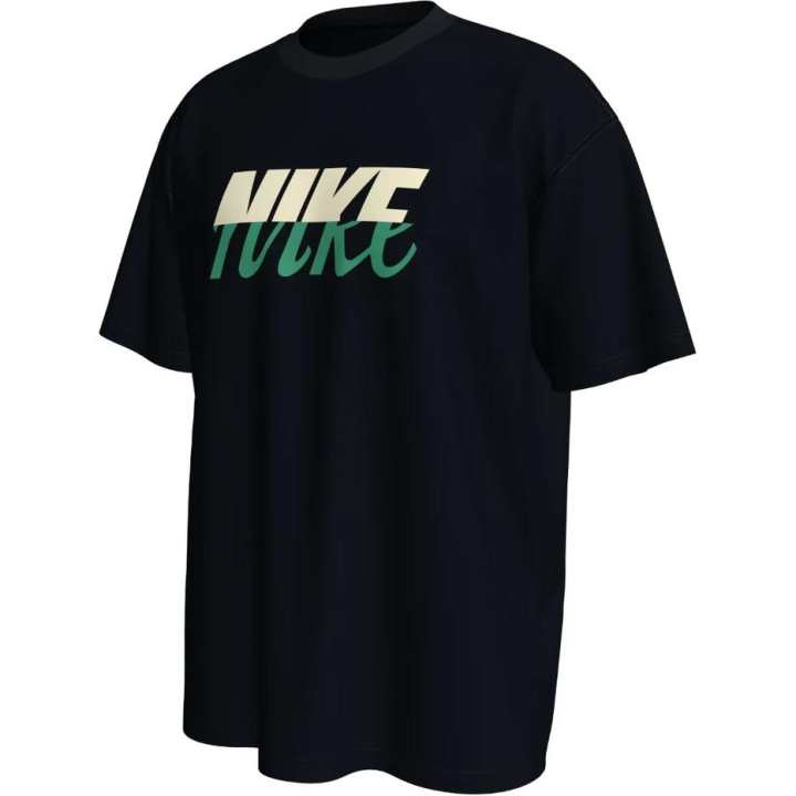 Nike Nike T Shirts Men's Black Crew Neck Moderate Straight Fit