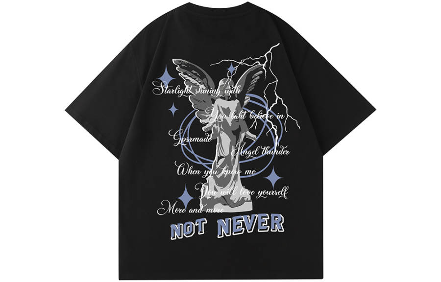 SANSYAS T Shirts Unisex Crew Neck Moderate Straight Fit