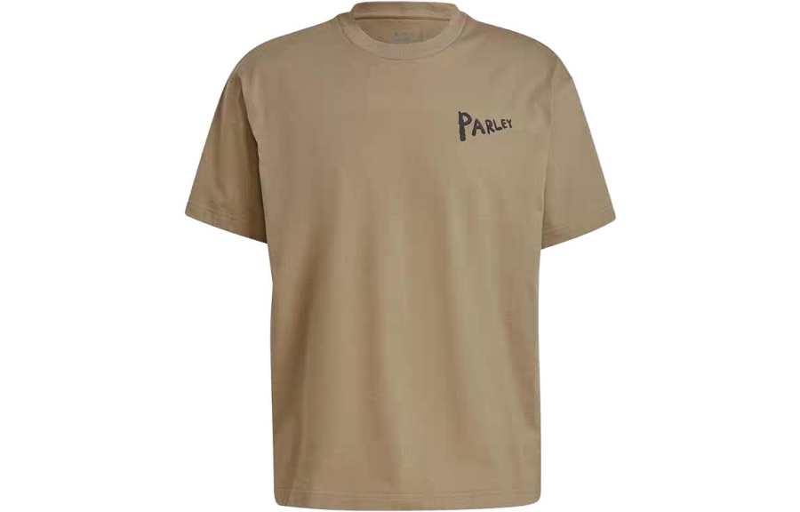 Adidas Adidas T Shirts Men's Gray Brown Crew Neck Moderate Straight Fit