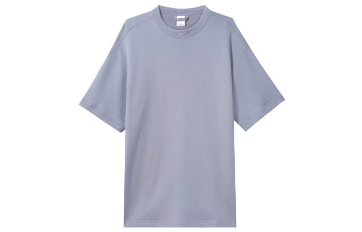 Nike Nike T Shirts Men's Steel Blue Crew Neck Moderate