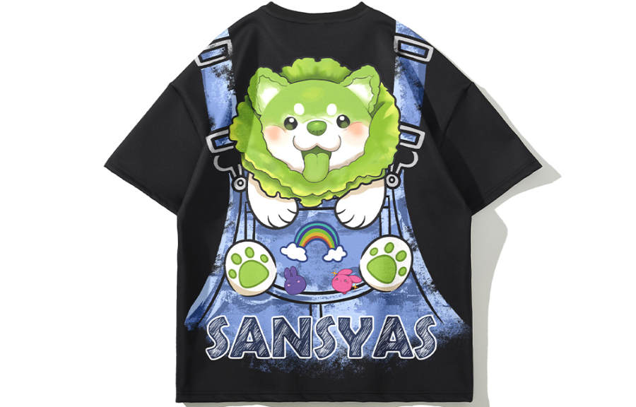 SANSYAS T Shirts Unisex Crew Neck Moderate Straight Fit