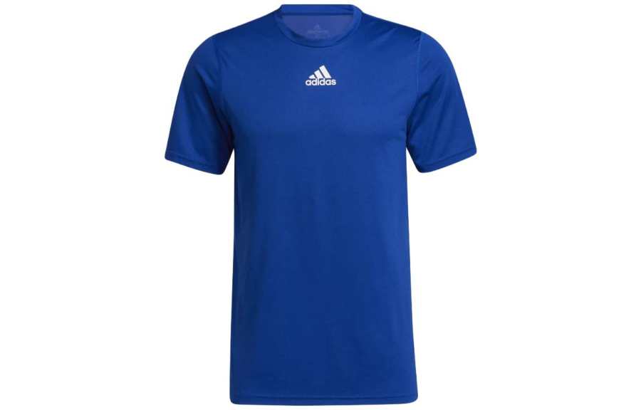 Adidas Adidas T Shirts Men's Blue Crew Neck Moderate