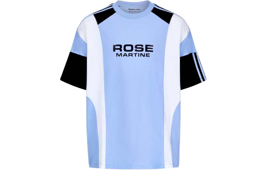 Martine Rose Logo Printed Colour Blocked T-Shirt