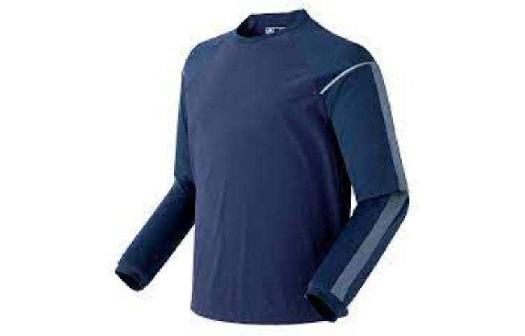 New Balance New Balance RUNB T Shirts Men's Marine Blue Crew Neck Moderate Straight Fit