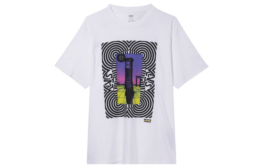 Levis Levis T Shirts Men's White Crew Neck Moderate Straight Fit