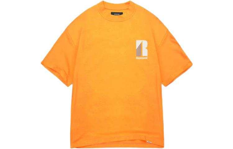 REPRESENT REPRESENT T Shirts Men's Orange Crew Neck Moderate Straight Fit