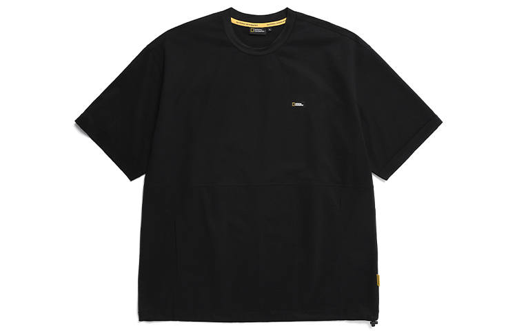 NATIONAL GEOGRAPHIC T Shirts Men's Carbon Black CARBON BLack Crew Neck Moderate Straight Fit