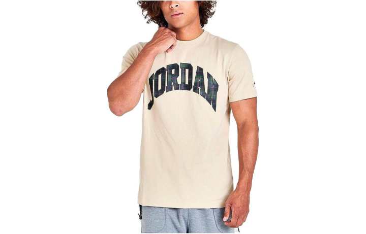 Jordan Jordan T Shirts Men's Ecru Crew Neck Moderate Other