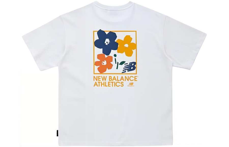 New Balance New Balance Conversations Amongst Us T Shirts Men's White Crew Neck Moderate Straight Fit