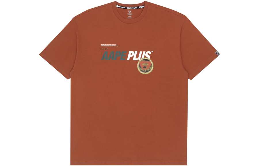 Aape T Shirts Men's Crew Neck Moderate Straight Fit