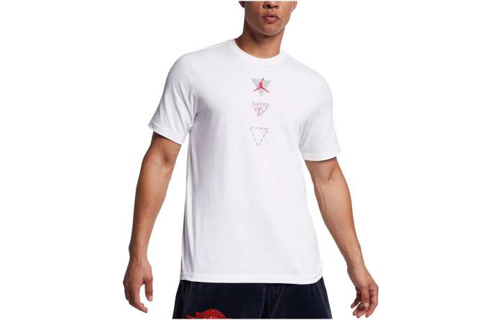 Jordan Jordan T Shirts Men's White Crew Neck Moderate