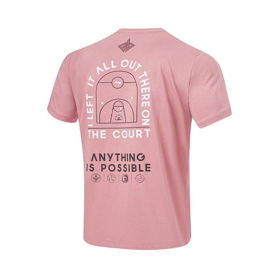 Li-Ning Li Ning Basketball Collection T Shirt Men's Su Plum Pink