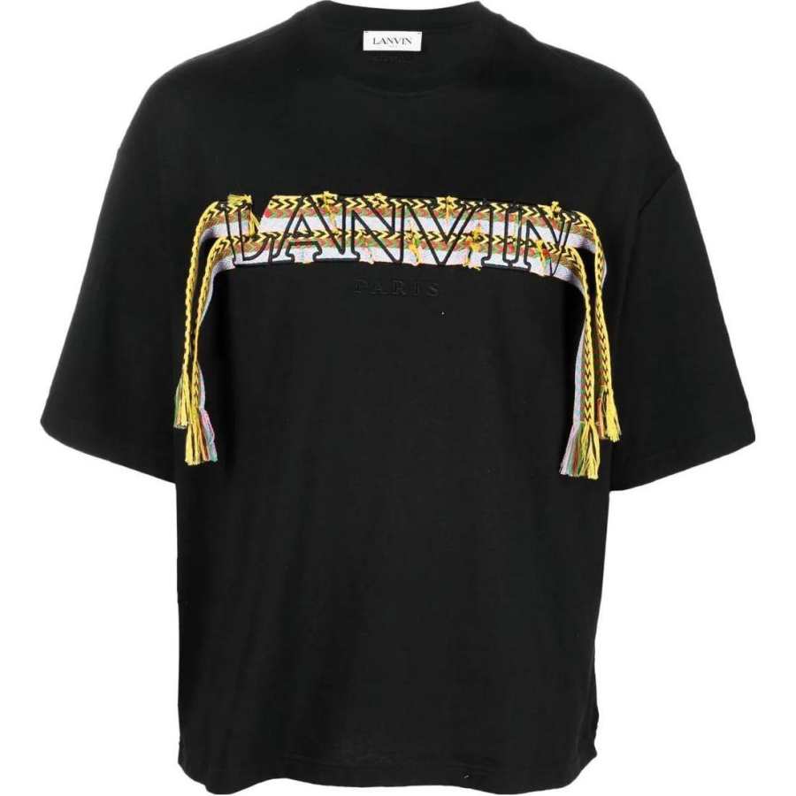 Lanvin Lanvin Crazy Curb Lace Logo T-shirt