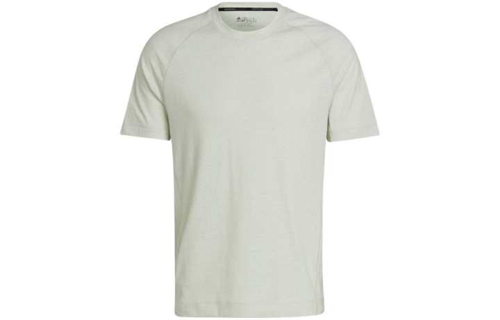 Adidas Adidas T Shirts Men's Light Green Crew Neck Moderate Straight Fit