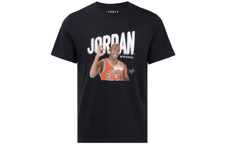 Jordan Jordan T Shirts Men's Black Crew Neck Moderate