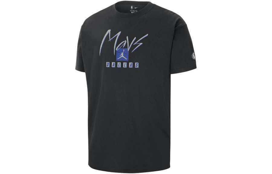 Jordan Jordan Dallas Mavericks Courtside Statement Edition T Shirt Dallas Mavericks Men's Black