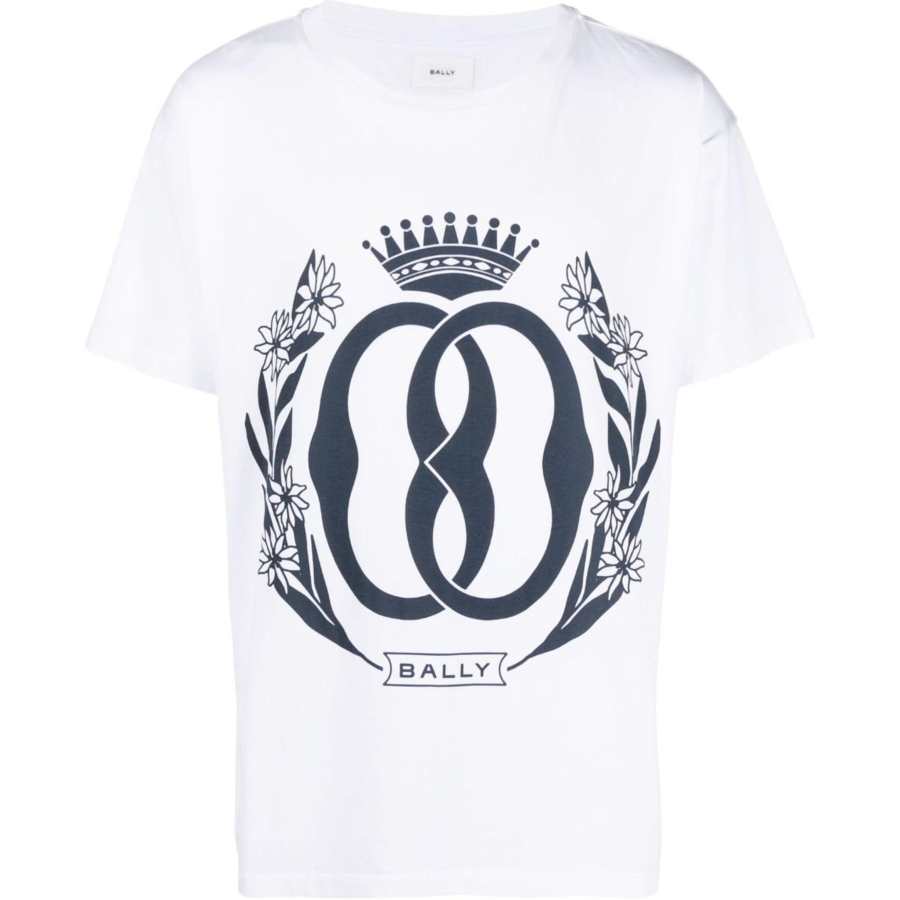BALLY BALLY Logo print Cotton T shirt