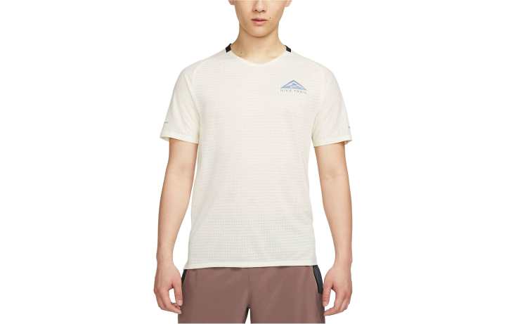 Nike Nike Dri Fit Trail Solar Chase T Shirt Men's Coconut Milk