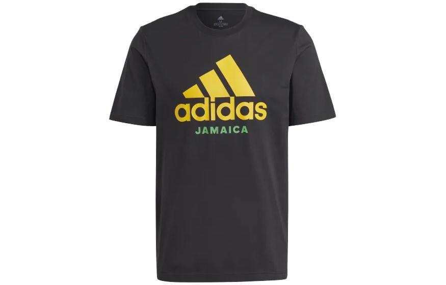 Adidas Adidas T Shirts Men's Black Crew Neck Moderate Straight Fit