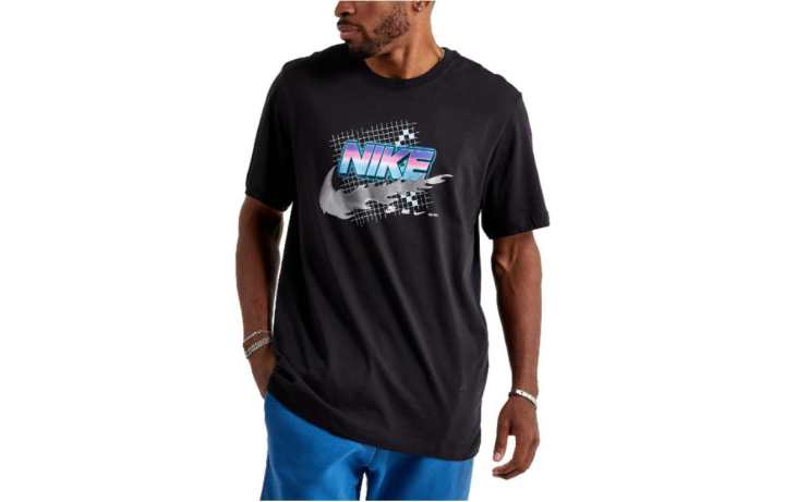 Nike Nike T Shirts Men's Black Crew Neck Moderate