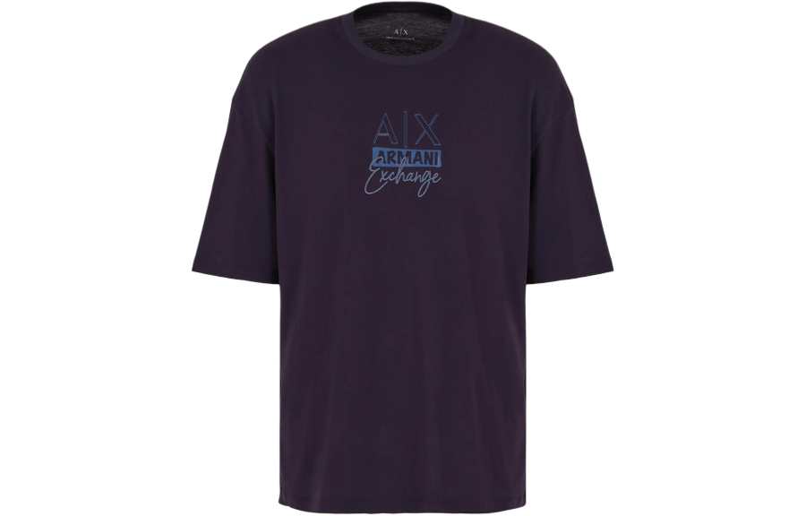 ARMANI EXCHANGE SS24 Drop Shoulder Sleeve T Shirt Men's