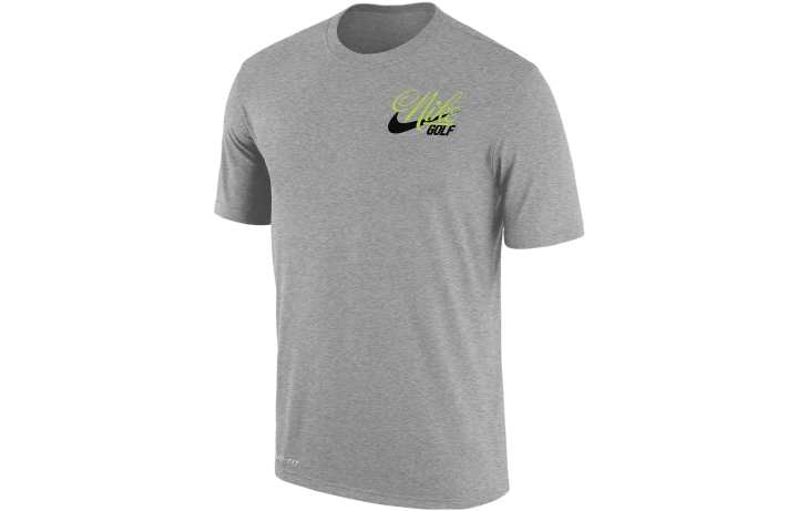 Nike Nike T Shirts Men's Gray Crew Neck Moderate Straight Fit