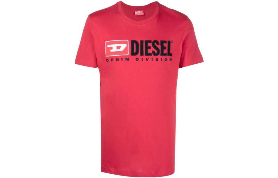 DIESEL T Shirts Men's Red Crew Neck