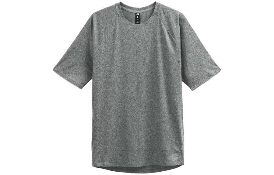 THE NORTH FACE T Shirts Men's Gray Crew Neck Moderate Straight Fit