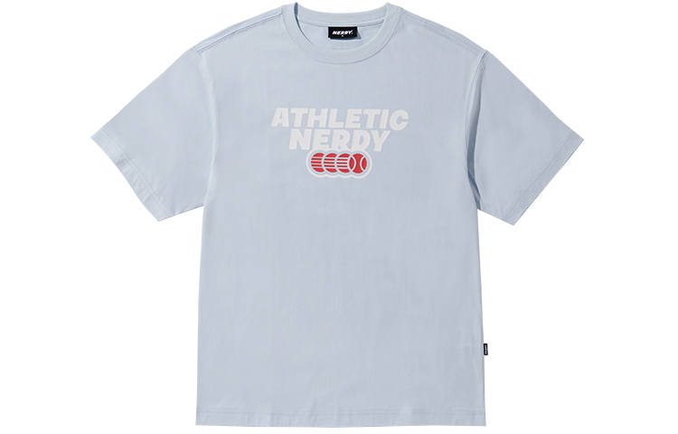 Nerdy Nerdy SS23 T Shirt Unisex Sky Blue