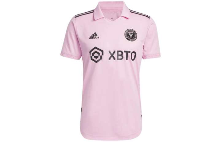 Adidas Adidas Inter Miami CF T Shirts Men's Pink Polo Collar Moderate Straight Fit
