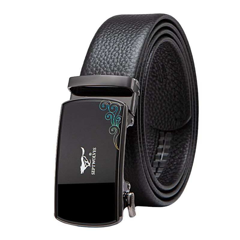 SEPTWOLVES SEPTWOLVES Cow Leather Belts Men's Width 3.5cm