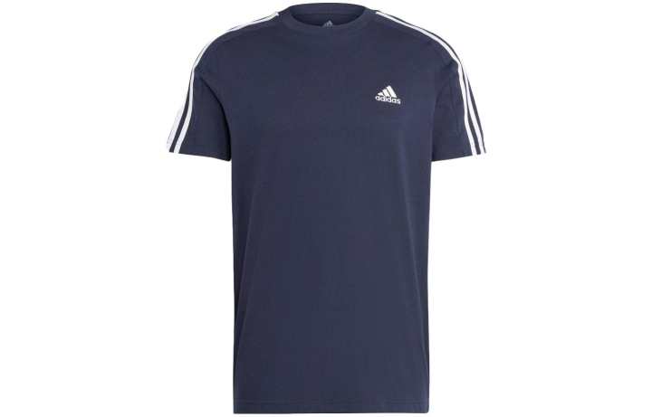 Adidas Adidas T Shirts Men's Blue Crew Neck Moderate Straight Fit