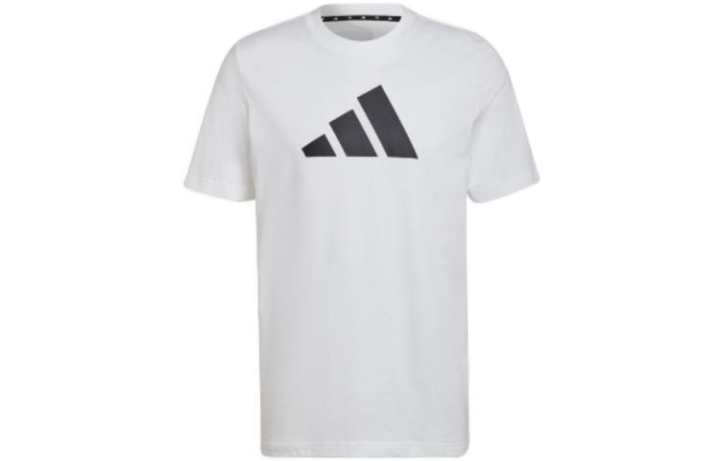 Adidas Adidas BRAND LOVE T Shirts Men's White Crew Neck Moderate
