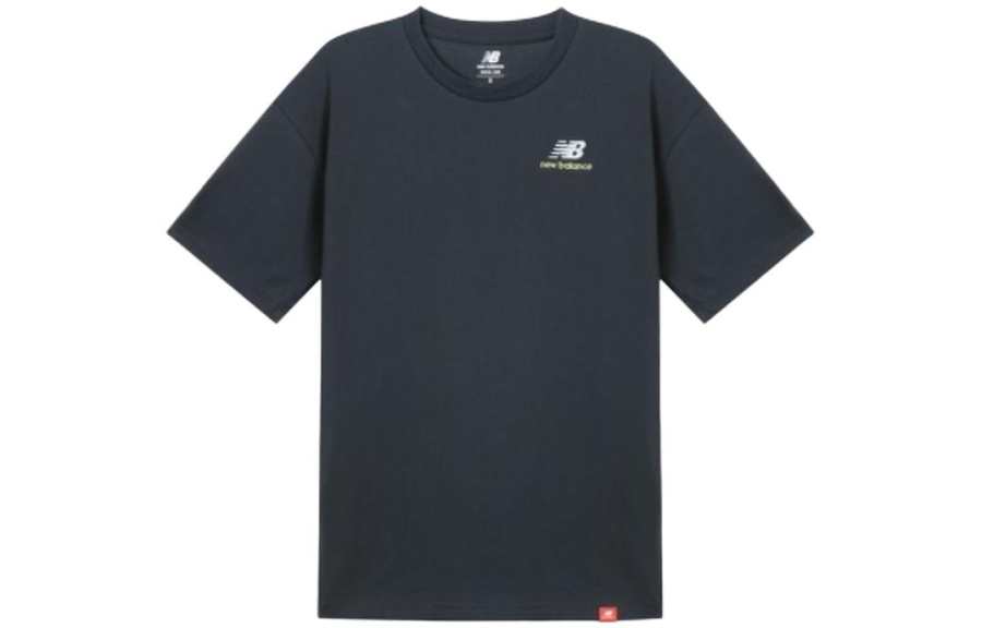 New Balance New Balance T Shirts Unisex Dark Gray Crew Neck Moderate Straight Fit