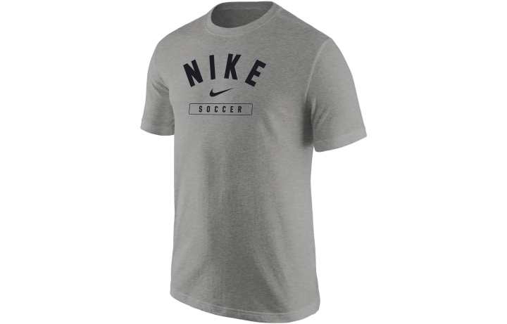 Nike Nike T Shirts Men's Gray Crew Neck Moderate Straight Fit