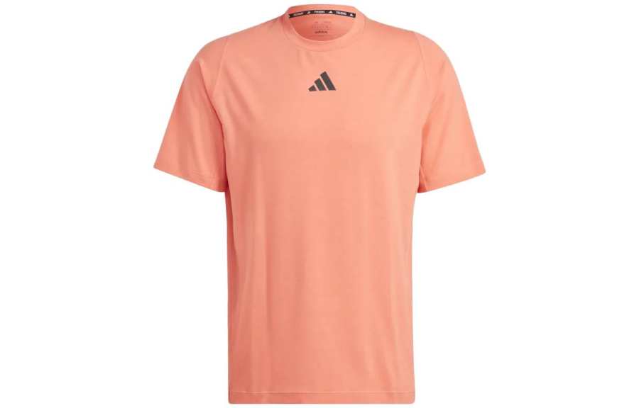 Adidas Adidas T Shirts Men's Coral Crew Neck Moderate Straight Fit
