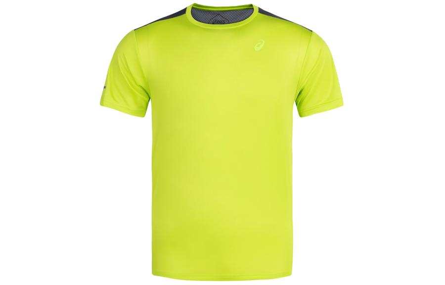 ASICS LITE SHOW T Shirts Men's Green/Gray Crew Neck Moderate Other