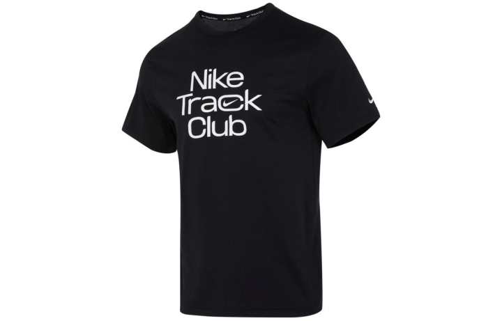 Nike Nike T Shirts Men's Black Crew Neck Moderate Straight Fit