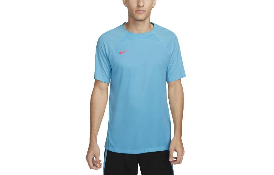 Nike Nike T Shirts Men's Sea Blue Crew Neck Moderate Straight Fit