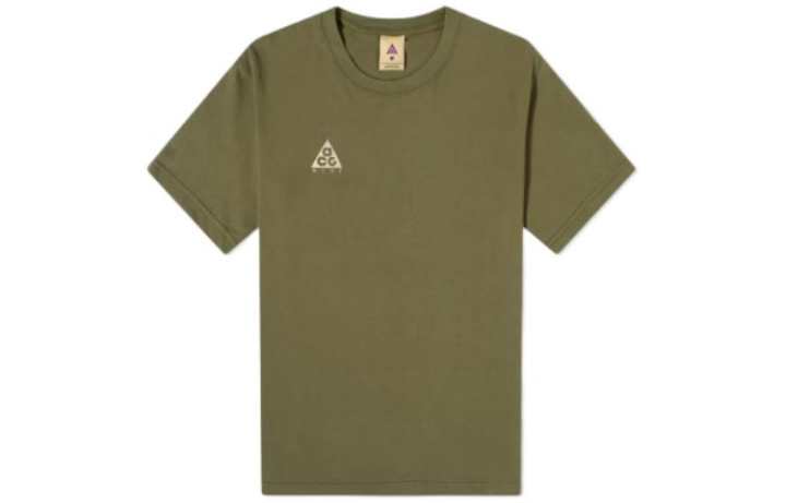 Nike Nike ACG T Shirts Men's Green Crew Neck Moderate