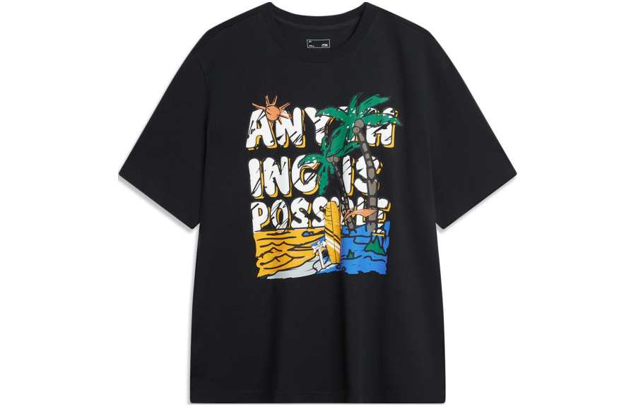 Li-Ning Li Ning Sports Fashion Collection T Shirt Men's Black