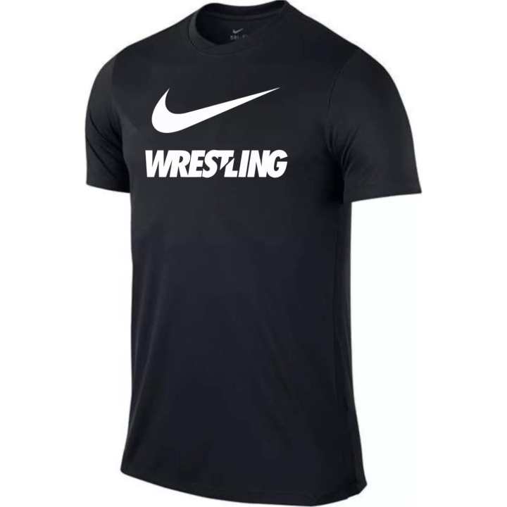 Nike Nike T Shirts Men's Black Crew Neck Moderate Straight Fit