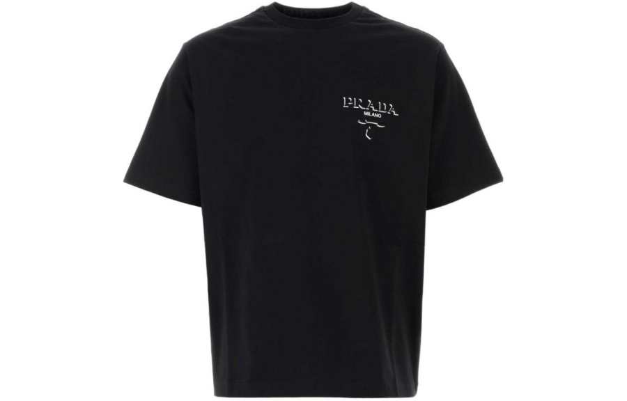 PRADA PRADA T Shirts Men's Crew Neck Moderate Straight Fit
