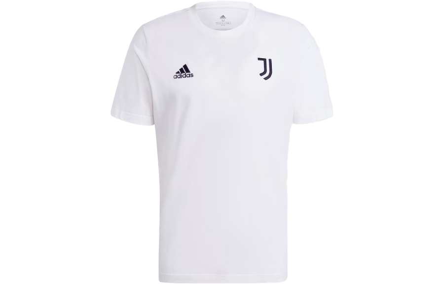 Adidas Adidas Juventus T Shirts Men's Black Crew Neck Moderate Straight Fit