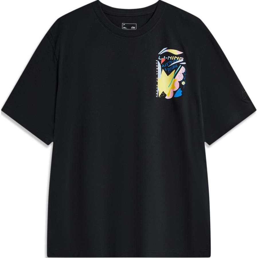 Li-Ning Li Ning Sports Lifestyle Collection Sports Trendy Collection T Shirt Unisex Black