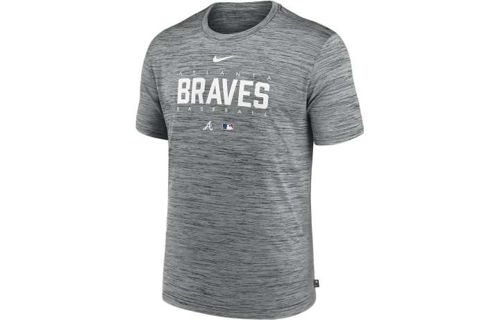 Nike Nike T Shirts Men's Gray Crew Neck Moderate Straight Fit