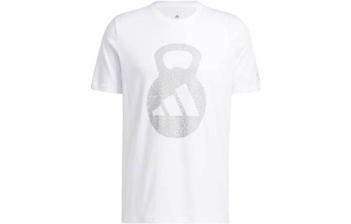 Adidas Adidas AEROREADY T Shirts Men's White Crew Neck Moderate Straight Fit