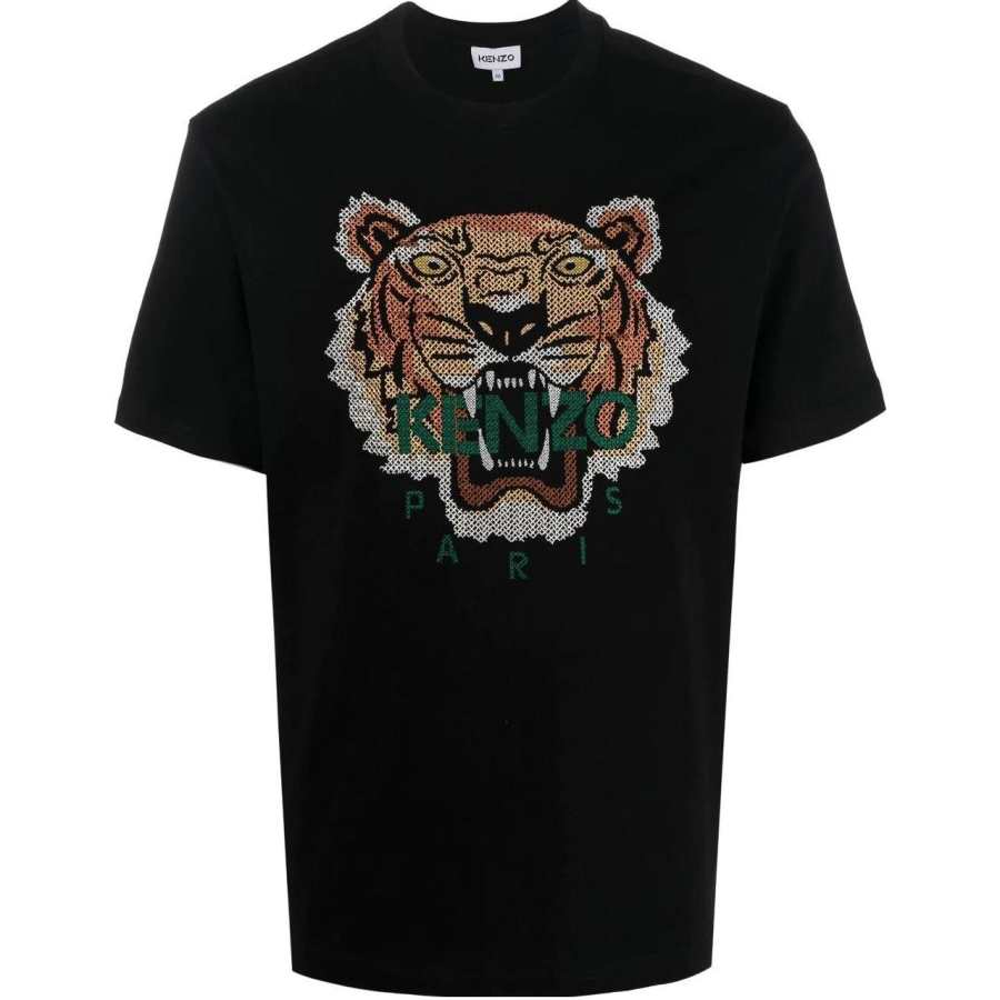 KENZO Classic Tiger Head FW22 T Shirt Men's Black